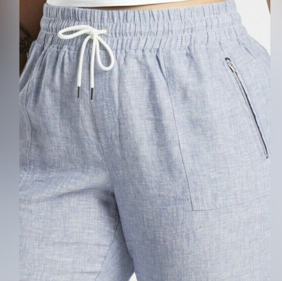 Athleta Cabo Linen Jogger Pants Size 4 - Picture 4 of 16
